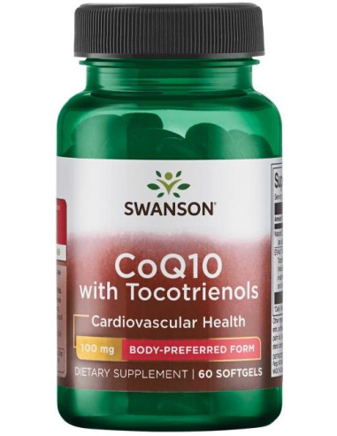 CoQ10 with 10mg Tocotrienols, 100mg - 60...