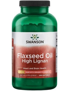 Flaxseed Oil High Lignan - 200 softgels | Swanson