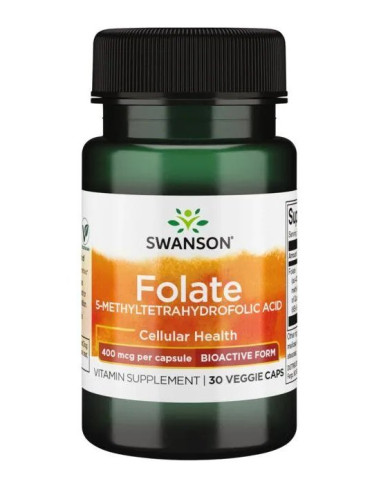 Folate (5-Methyltetrahydrofolic Acid), 400mcg -...