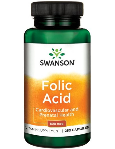 Folic Acid, 800mcg - 250 caps | Swanson