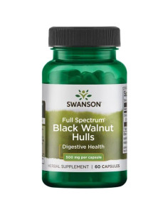 Full Spectrum Black Walnut Hulls, 500mg - 60 caps | Swanson
