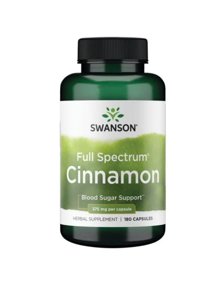 Full Spectrum Cinnamon, 375mg - 180 caps | Swanson