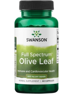 Full Spectrum Olive Leaf, 400mg - 60 caps | Swanson