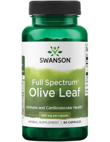 Full Spectrum Olive Leaf, 400mg - 60 caps |...
