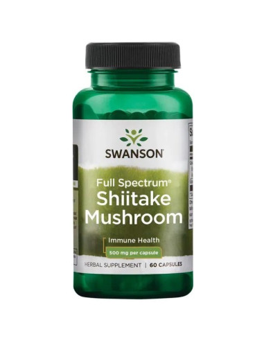 Full Spectrum Shiitake Mushroom, 500mg - 60...