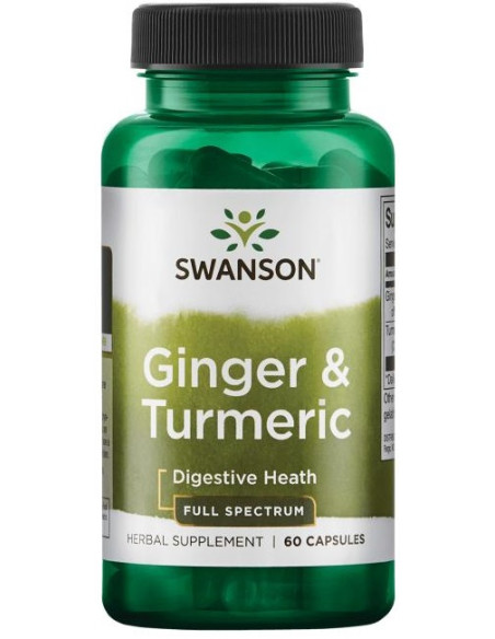 Ginger & Turmeric - 60 caps | Swanson