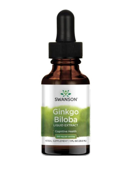 Ginkgo Biloba Liquid Extract, 250mg - 29 ml. | Swanson