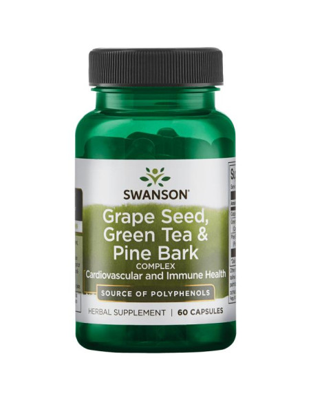 Grape Seed, Green Tea & Pine Bark Complex - 60 caps | Swanson