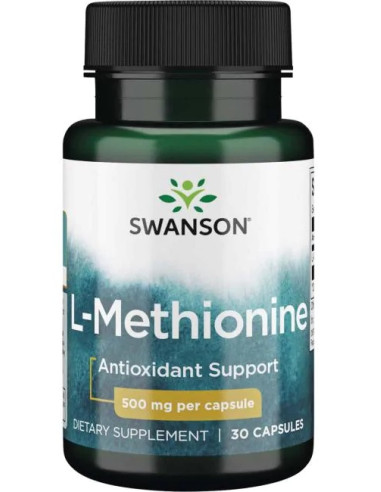L-Methionine, 500mg - 30 caps | Swanson