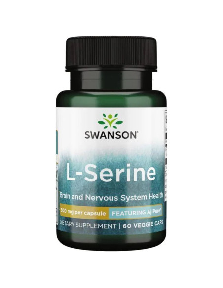 L-Serine, 500mg - 60 vcaps | Swanson