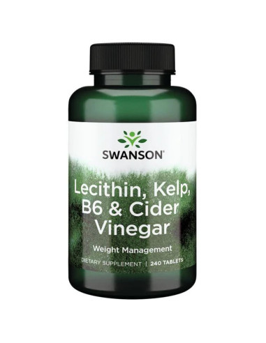 Lecithin, Kelp, B6 & Cider Vinegar - 240 tabs |...
