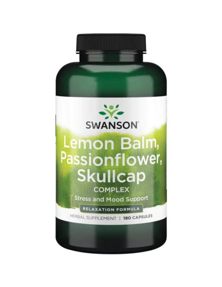 Lemon Balm, Passionflower, Skullcap Complex - 180 caps | Swanson