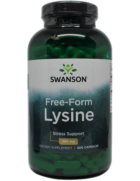Lysine, 500mg Free-Form - 300 caps | Swanson