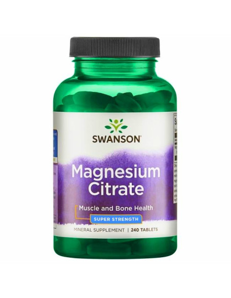 Magnesium Citrate, 225mg Super-Strength - 240 tablets | Swanson