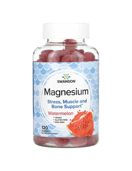 Magnesium Gummies, Watermelon - 120 gummies | Swanson