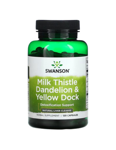 Milk Thistle Dandelion & Yellow Dock - 120 caps...