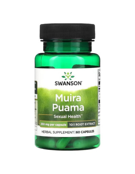Muira Puama, 250mg (10:1) - 60 caps | Swanson