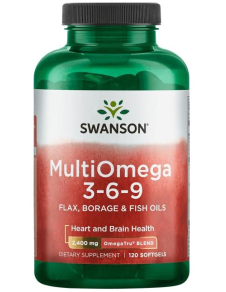 MultiOmega 3-6-9 - Flax & Borage & Fish Oils - 120 softgels | Swanson