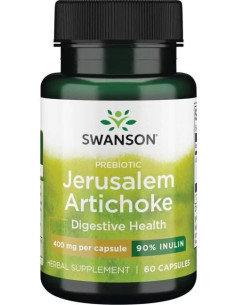 Prebiotic Jerusalem Artichoke, 400mg - 60 caps | Swanson