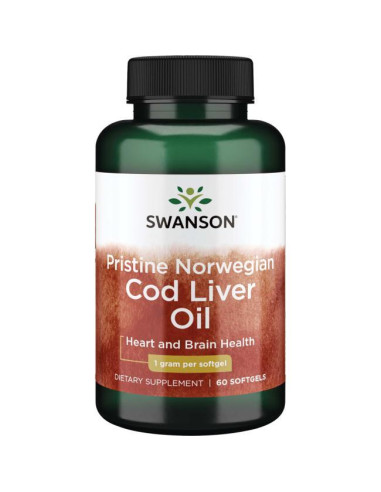 Pristine Norwegian Cod Liver Oil, 1000mg - 60...