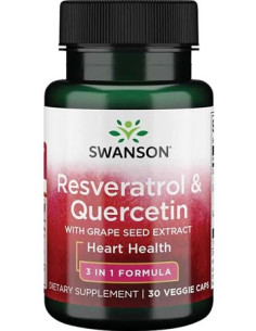Resveratrol & Quercetin - 30 vcaps | Swanson