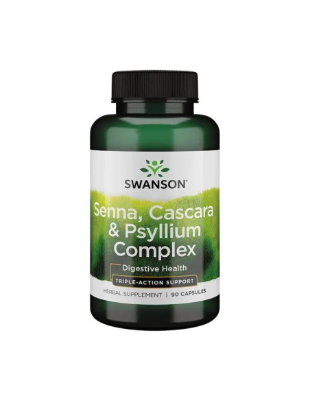 Senna, Cascara & Psyllium Complex - 90 caps | Swanson