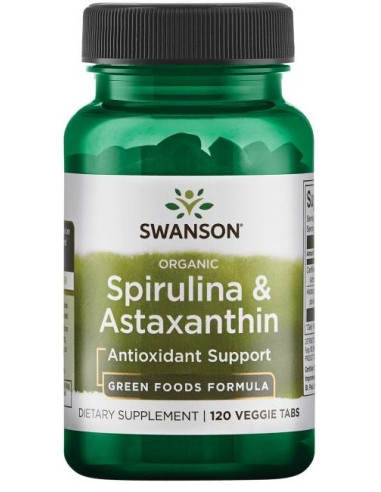 Spirulina & Astaxanthin - 120 veggie tablets |...