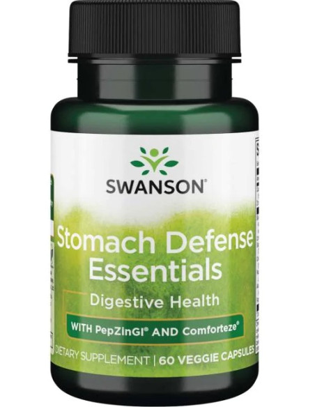 Stomach Defense Essentials with PepZinGI and Comforteze - 60 vcaps | Swanson
