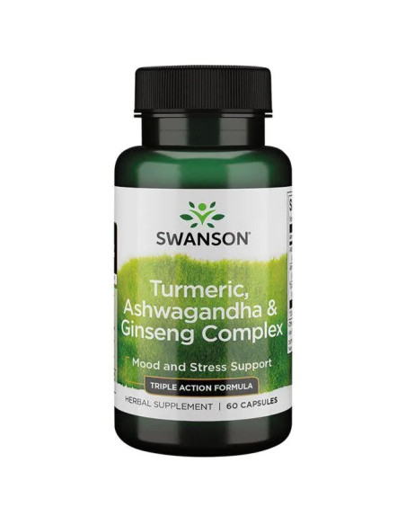 Turmeric, Ashwagandha & Ginseng Complex - 60 caps | Swanson