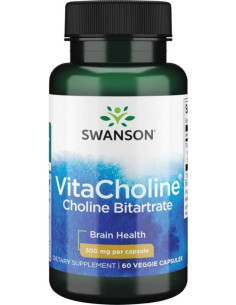 VitaCholine Choline Bitartrate, 300mg - 60 vcaps | Swanson