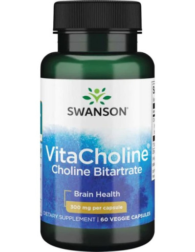 VitaCholine Choline Bitartrate, 300mg - 60...