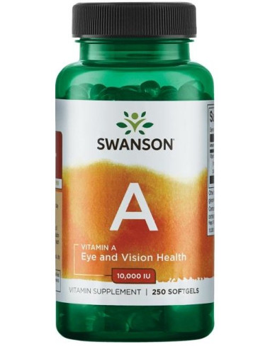 Vitamin A, 10 000 IU - 250 softgels | Swanson