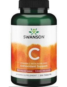 Vitamin C with Rose Hips - Timed-Release, 500mg - 250...