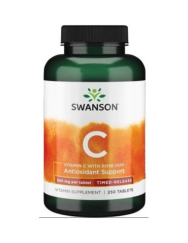Vitamin C with Rose Hips - Timed-Release, 500mg...