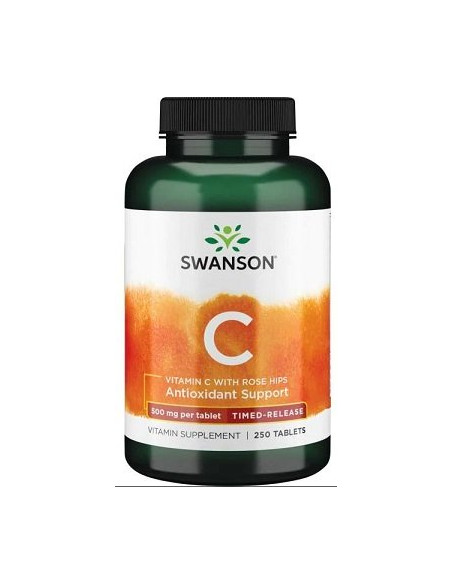 Vitamin C with Rose Hips - Timed-Release, 500mg - 250 tablets | Swanson