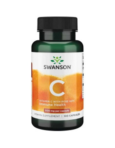 Vitamin C with Rose Hips Extract, 500mg - 100 caps | Swanson
