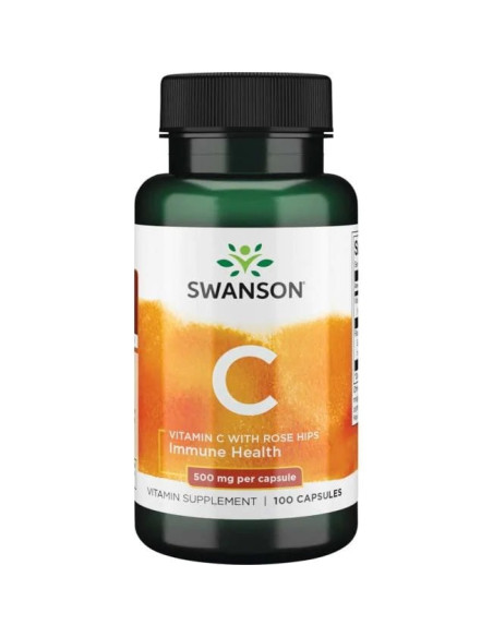 Vitamin C with Rose Hips Extract, 500mg - 100 caps | Swanson