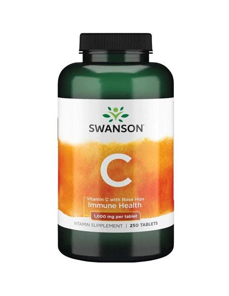 Vitamin C with Rose Hips, 1000mg - 250 tablets | Swanson