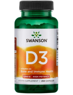 Vitamin D-3, 1000 IU - 250 caps | Swanson