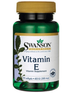 Vitamin E, 400 IU - 60 softgels | Swanson