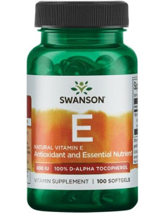 Vitamin E, 400 IU Natural - 100 softgels | Swanson