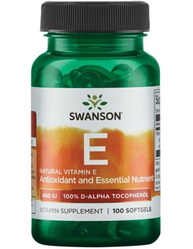 Vitamin E, 400 IU Natural - 100 softgels | Swanson