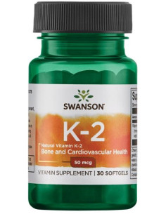Vitamin K-2 - Natural, 50mcg - 30 softgels | Swanson