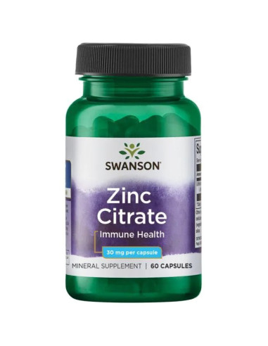 Zinc Citrate, 30mg - 60 caps | Swanson