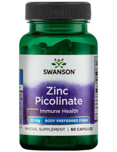 Zinc Picolinate Body Preferred Form, 22mg - 60 caps |...