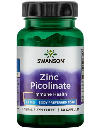 Zinc Picolinate Body Preferred Form, 22mg - 60...