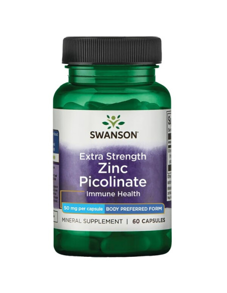 Zinc Picolinate Body Preferred Form, 50mg Extra Strength - 60 caps | Swanson