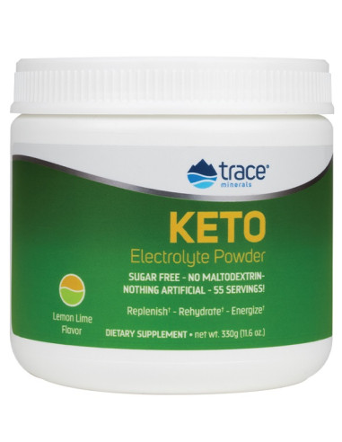 Keto Electrolyte Powder, Lemon Lime - 330g |...