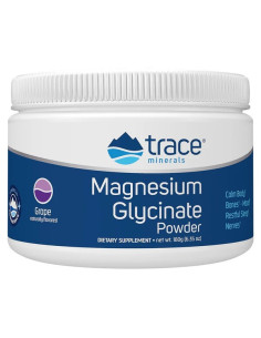 Magnesium Glycinate Powder, Grape - 180g | Trace Minerals