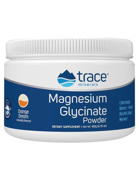 Magnesium Glycinate Powder, Orange Dream - 180g | Trace Minerals